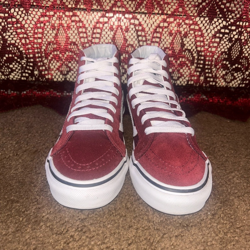 Burgundy Vans